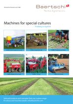 Machines for special cultures