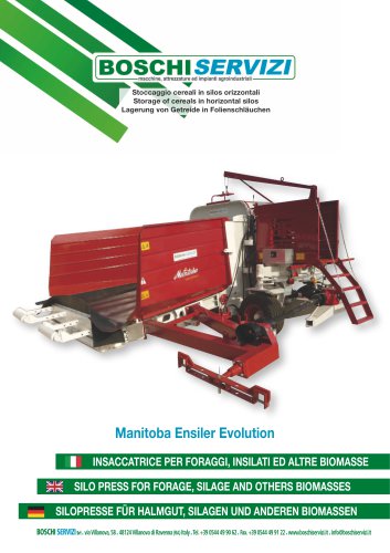 Silo press for silage and biomasses - Datasheet