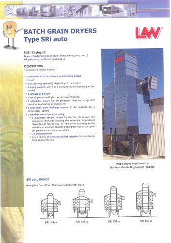 BATCH GRAIN DRYERS Type SRi auto