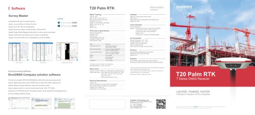 SinoGNSS T20 Palm GNSS Receiver