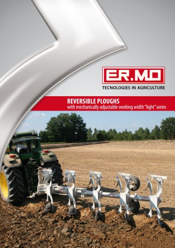 Reversible ploughs mechanically adjustable working width "light" series