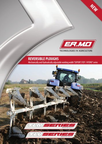 Reversible ploughs mechanically and hidraulically adjustable working width Export Step/Idro series