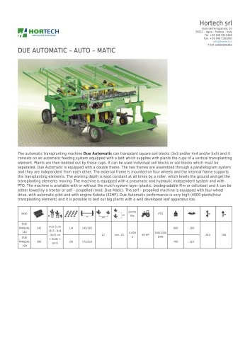 DUE AUTOMATIC – AUTO – MATIC