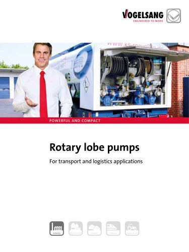 Rotary lobe pumps For transport and logistics applications