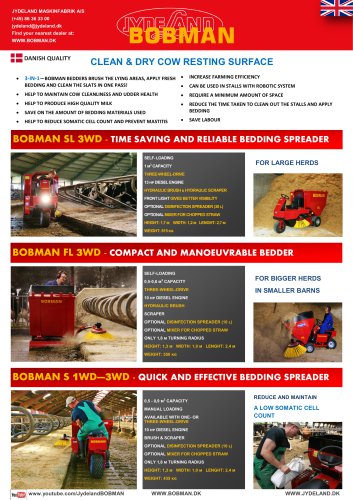 BOBMAN brochure CLEAN & DRY COW RESTING SURFACE