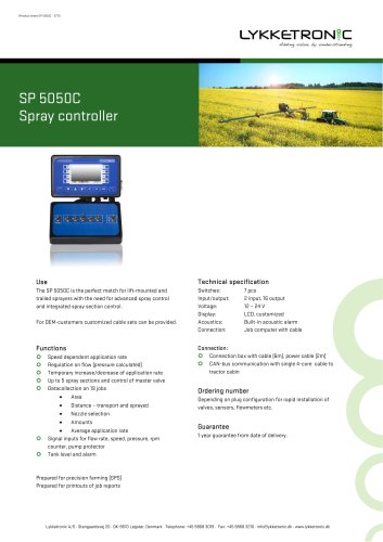 SP 5050C Spray controller