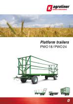 Platform trailers PWO 18 / PWO 24G