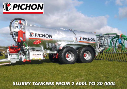 SLURRY TANKERS FROM 2 600L TO 30 000L