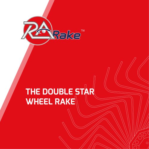 TWO DOUBLE STAR WHEEL RAKE