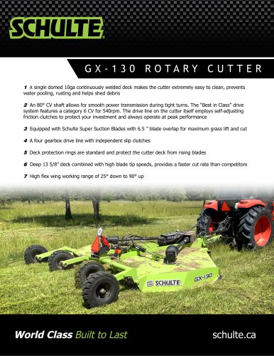 GX-130 ROTARY CUTTER