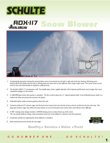 RDX-117 Snow Blower