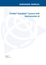 Trimble® Autopilot™