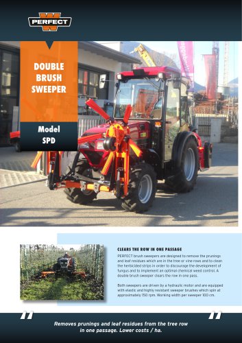 DOUBLE  BRUSH  SWEEPER Model  SPD