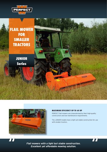 FLAIL MOWER  FOR  SMALLER  TRACTORS JUNIOR Series