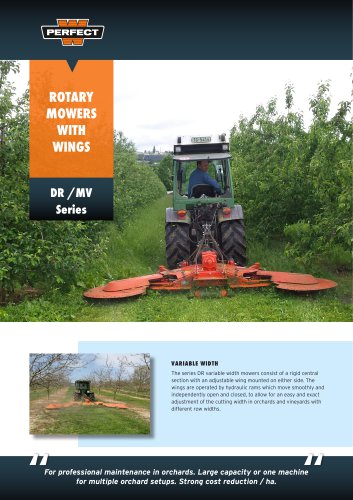 ROTARY  MOWERS  WITH  WINGS  DR /MV Series