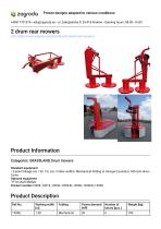 2 drum rear mowers