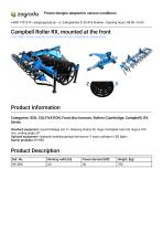Cultivating roller 9015RX