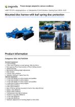 Mounted disc harrow 8521ZS