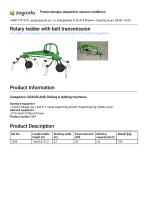 Mounted tedder 1350