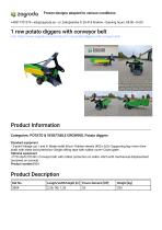Potato harvester machine