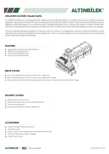 MOLASSES MACHINE /Double Shafts