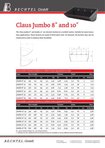 Claus Jumbo 8” and 10”