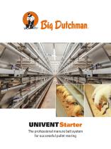 UNIVENT Starter rearing poultry cage