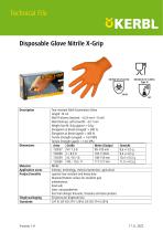 Disposable Glove Nitrile X-Grip