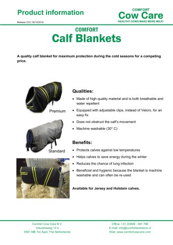 COMFORT Calf Blankets