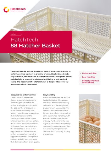 HatchTech 88 Hatcher Basket