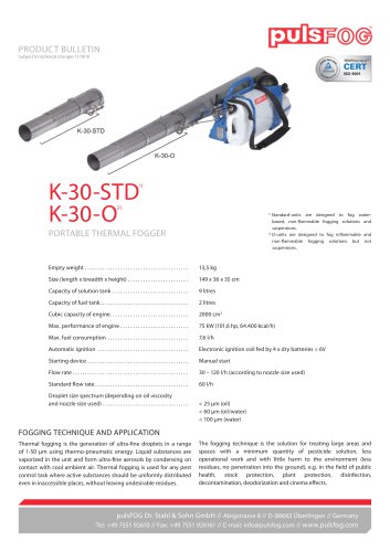 K-30-STD K-30-O