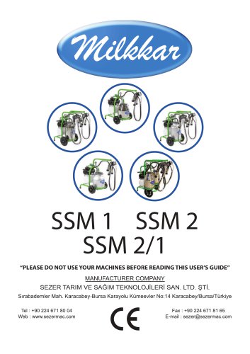 Milkkar Mobile Machine User Manual
