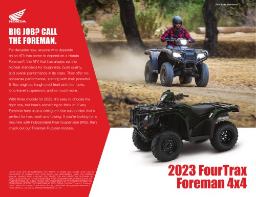 2023 FourTrax Foreman 4x4