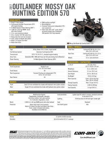 Outlander MOSSY OAK HUNTING EDITION 570