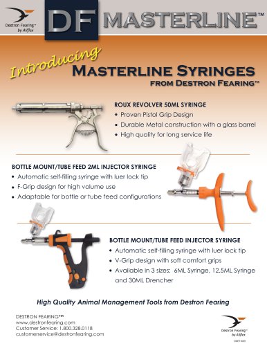 Masterline Syringes