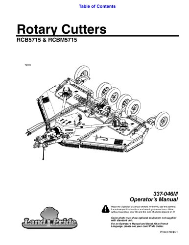 Rotary Cutters RCB5715 & RCBM5715