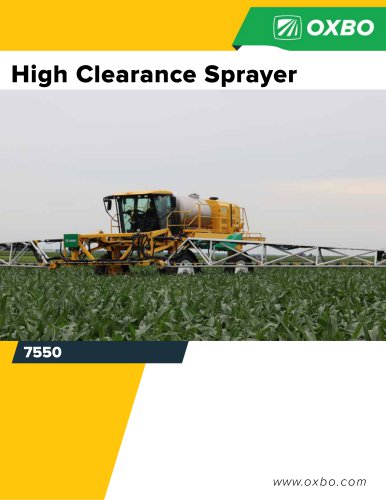 High Clearance Sprayer