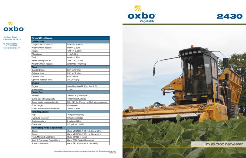 Oxbo 2430