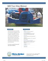 B89 Tractor Mounted Blower Specifications