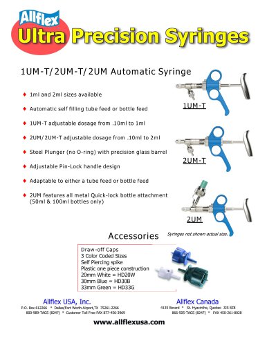 1UM-2UM Drawoff Syringes