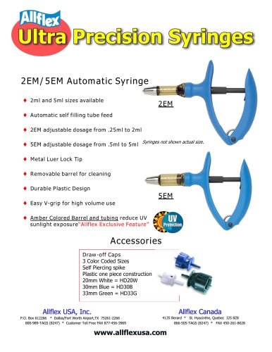 2EM-5EM Drawoff Syringes