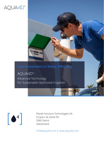 AQUA4D - Your Investment in Water Efficiency