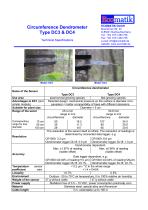 Circumference Dendrometer Type DC3 & DC4