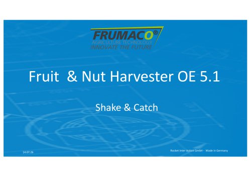 Fruit , Almond, Sour Cherry Harvesting Maschine
