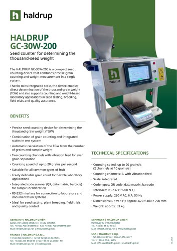 HALDRUP GC-30W-200
