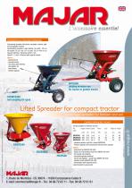 Lifted Spreader for compact tractor