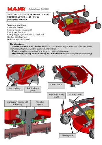 Monoblade Mower TAM100