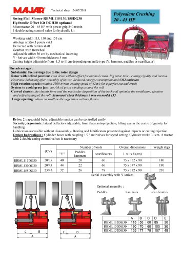 Swing Flail Mower RBMLDG