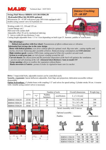 Swing Flail Mower PRO RBRMDG