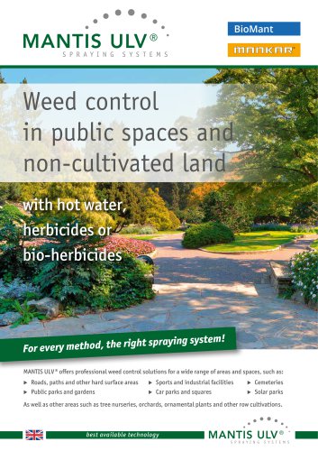 Weed control in public spaces and non-cultivated land